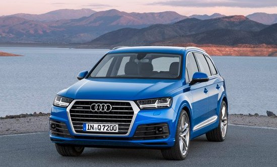 face avant SUV 4x4 audi Q7 2016