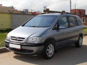 face avant de l'opel zafira A